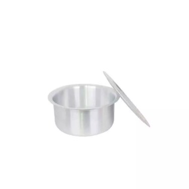 Raj Quality Kitchenware Aluminium Cookware Pots Silver 28Cm Cooking Pot Perfect For Kitchen Pot With Silver Lid
