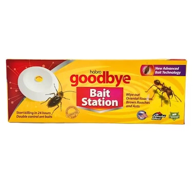 Goodbye Bait Station For Oriental And Brown Roaches Ants With New Advanced Bait Technology- 3pcs