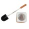 Zhongxing Deep Cleaning Long Handle Toilet Brush With Holder- Peach