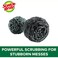 Stainless Steel Metal Spiral Scrubber Scouring Pad For Stubborn Messes- Pack Of 2 Pcs