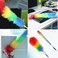 Retractable And Bendable Rainbow Washable Duster With Plastic Protective Shell 60Cm- Multi-Color