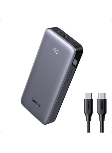 10000 mAh Power Bank 2Type C+1USB A 30W Fast Charging black
