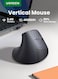 Mouse Wireless Vertical 57 Degree With Ergonomic Design 2.4G USB Adapter Connection Black