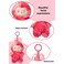 Labubu Keychain Collectible Toy Art 17cm Fun Plush Toy Vinyl Love &ndash; Single