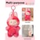 Labubu Keychain Collectible Toy Art 17cm Fun Plush Toy Vinyl Love &ndash; Single