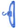 Premium Plastic Hangers With Hook, Type-D Hangers For All Wears, Pack Of 6Pcs- Blue