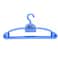 Premium Plastic Hangers With Hook, Type-D Hangers For All Wears, Pack Of 6Pcs- Blue