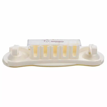 Powerful Suction Wall Toothbrush Rack Or Holder Easy To Fix And Convenient For Space, 5 Brushes Storage