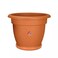 Plastic Pot For Indoor And Outdoor Plants With Tray, Brown Dahlia Planter For Balcony Or Garden Decoration- 9 Inch