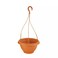 Hanging Planter Basket Indoor Outdoor Plastic Plant Flower Hanging Pots Garden Decor For Balcony Garden, Brown