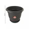 Plastic Pot For Indoor And Outdoor Plants With Tray, Dahlia Planter For Balcony Or Garden Decoration Black- 9 Inch