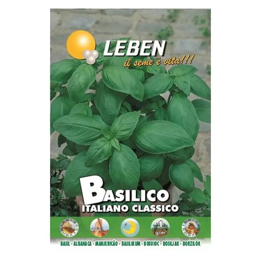 Leben Basil Seeds Basilico Italiano Classico- 6Gms