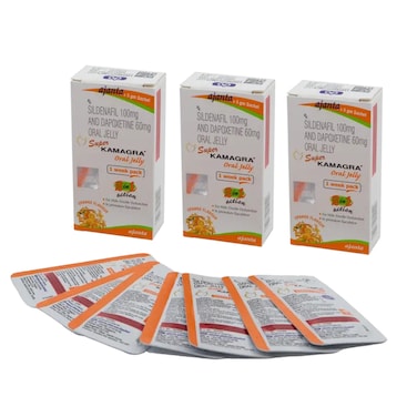 Kamagra Oral Jelly 2 In 1 Pack 21 X 100 Mg Pack Of 3