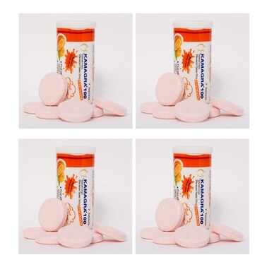 Kamagra Effervescent 28-TABS 100mg (Sildenafil Citrate) Pack Of 4