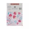 Flat Bedsheet 210 X 230 Cm With 2 Pcs Pillow Cover 45 X 70 Cm, Double Bedsheet Set White With Pink Flower Design