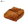 Kovar Soft Warm And Lightweight Plain Fleece Blanket 200X220Cm Brown