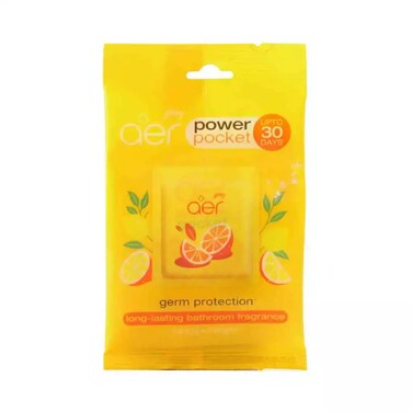 Aer Power Pocket Germ Protection Long-Lasting Bathroom Fragrance- 10Gms