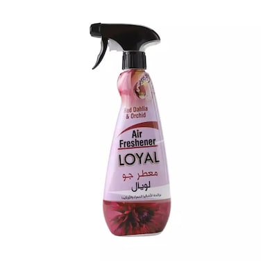 Loyal Air Freshener Spray With Red Dahlia &amp; Orchid Fragrance - 450Ml
