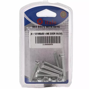Nut Bolt Assortment Kit Flat Head Bolt Screws Bolts And Nuts Kit, Hex Bolts With Nuts, 10Pcs