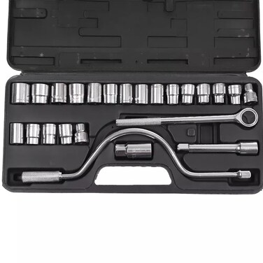 Wrench Set Metric Tools Kit Durable Materials 24Pcs