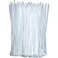 Self Locking White Nylon Wire Zip Cable Ties 3.6X150Mm- 100Pcs
