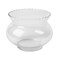 Multifunctional Transparent Glass Pot With Scalloped Edge- 22X15Cm