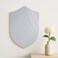 Self Adhesive Mini 3D Wall Mirror Sticker In Sheild Shape- White