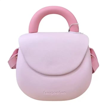 Fungoofun Cute Small Tote Shoulder Bag With Strap- Pink