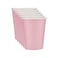 Party Decoration Disposable Paper Cups For Hot And Cold Beverage- Pink Pack Of 3