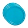 Mini Disposable Paper Plates 7Inch Party Tableware With Rim 6Pcs- Blue Pack Of 3