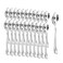 Long Handle Plastic Disposable Spoon 10Cm For Party Use Silver- 12Pcs Pack Of 3
