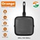 ORANGE Square Non-Stick Grill Pan 22cm
