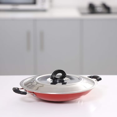 ROYALFORD Non-Stick Pan/Appachatty with Stainless Steel Lid 23cm
