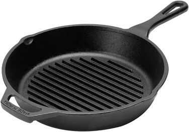 PIGEON Cast Iron Imperi Grill Pan 25cm Diameter, SAP-16272