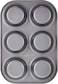 Prestige Carbon Steel 6 Cup Muffin Pan, Premium Non-Stick Coating, Easy Release Cake and Pastries- 28611