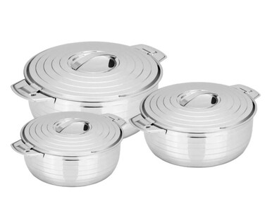 CLASSIC LINE Stainless Steel Hotpot 3pcs 3500ml 5000ml 8500ml
