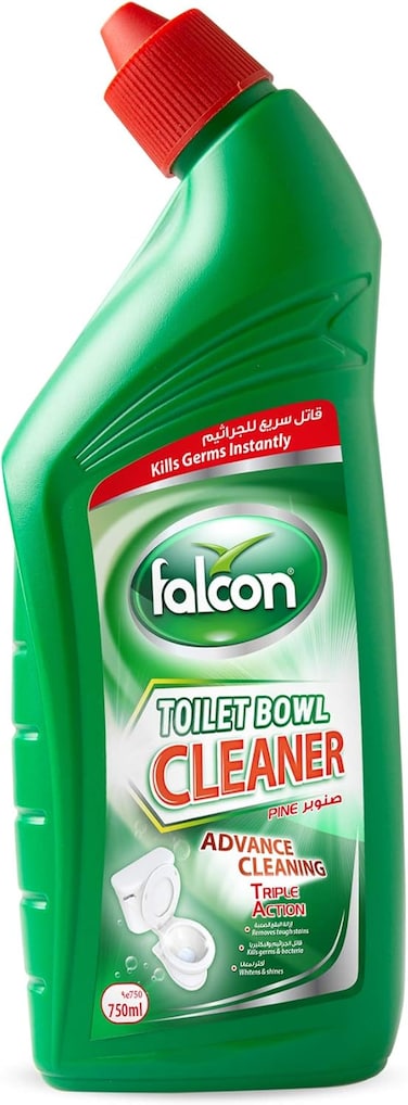 FALCON PACK Toilet Bowl Cleaner, Green, 750 ml