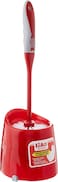 Liao Cleaning Silicone Toilet Brush with Holder Ergonomic Handle 42cm - Red