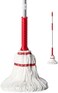 Liao Microfiber mop head metal handle Self-lock function 130cm-Red&amp;White