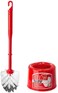 Liao Toilet Brush- D130034 Bristle Deep Cleaning Toilet Bowl Brushes for Toilet Bathroom Cleaning Red