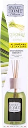 Sweet Home Collection Ambient Fragrance 100ml Lemongrass Reed Diffuser Made In Italy