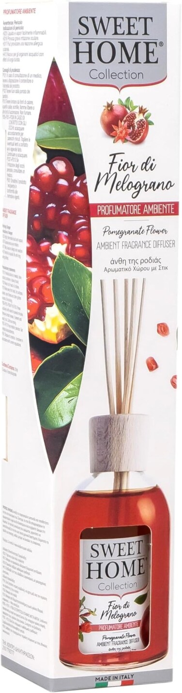 Sweet Home Ambient Fragrance Reed Diffuser Pomegranate Flowers - 100ml Long-Lasting Home Fragrance Elegant Design