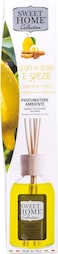 Sweet Home Collection Ambient Fragrance 100ml Cedar Wood &amp; Spices Reed Diffuser Made In Italy
