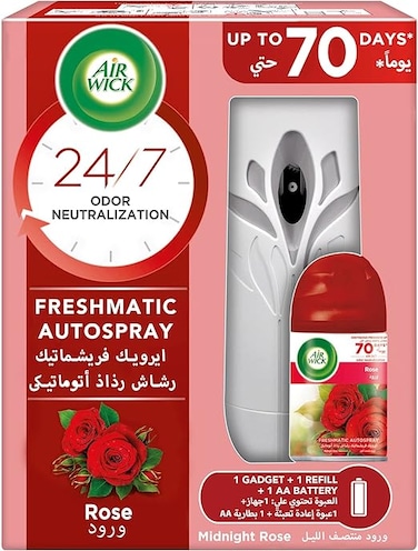 Air Wick Freshener Freshmatic Gadget Midnight Rose