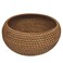 AKDC Rattan Round Fruit Basket Bowls Handwoven Storage Serving Baskets Wicker Organizer for Dinning Room-20CM