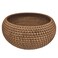 AKDC Rattan Round Fruit Basket Bowls Handwoven Storage Serving Baskets Wicker Organizer for Dinning Room-20CM