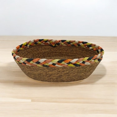 AKDC Storage Oval Basket for Nursery Decor Organizer Bins Storage Basket 22cmX13cmX7cm (Small)