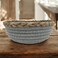 AKDC Cotton Rope Baskets Bowl Shape Storage Basket Organizing other Items 18cmX7cm (Medium)