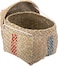 AKDC Rattan Bag W/Cover 15Cm X 18Cm X 14Cm Beige
