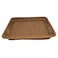 AKDC Wire Rectangle Tray Organizer for Home Bathroom Table Decoration-40cmX30cmX6cm-(Beige)